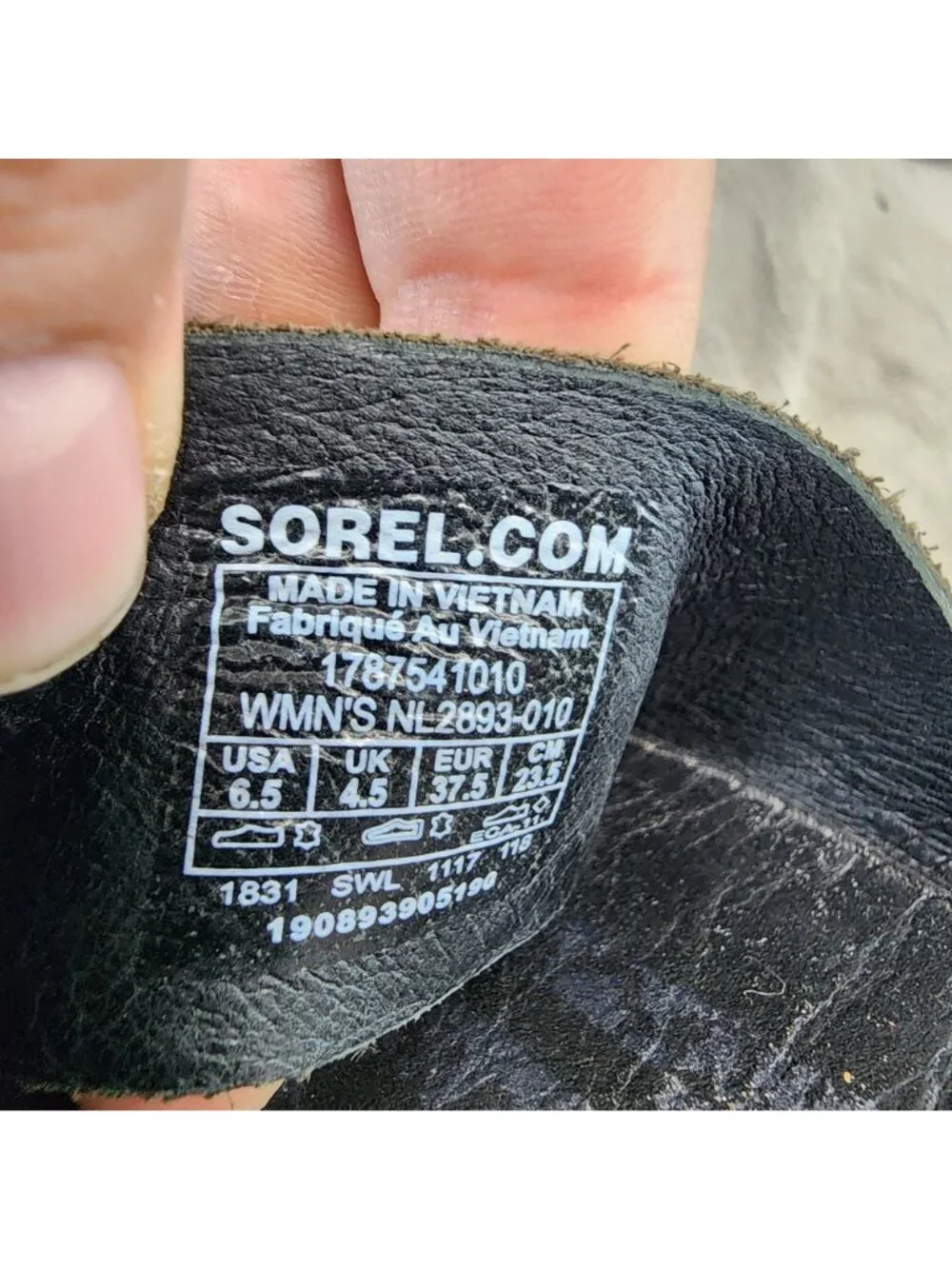 Sorel Shoes Womens Size 6.5 Ella Black Leather Sandals *Read*